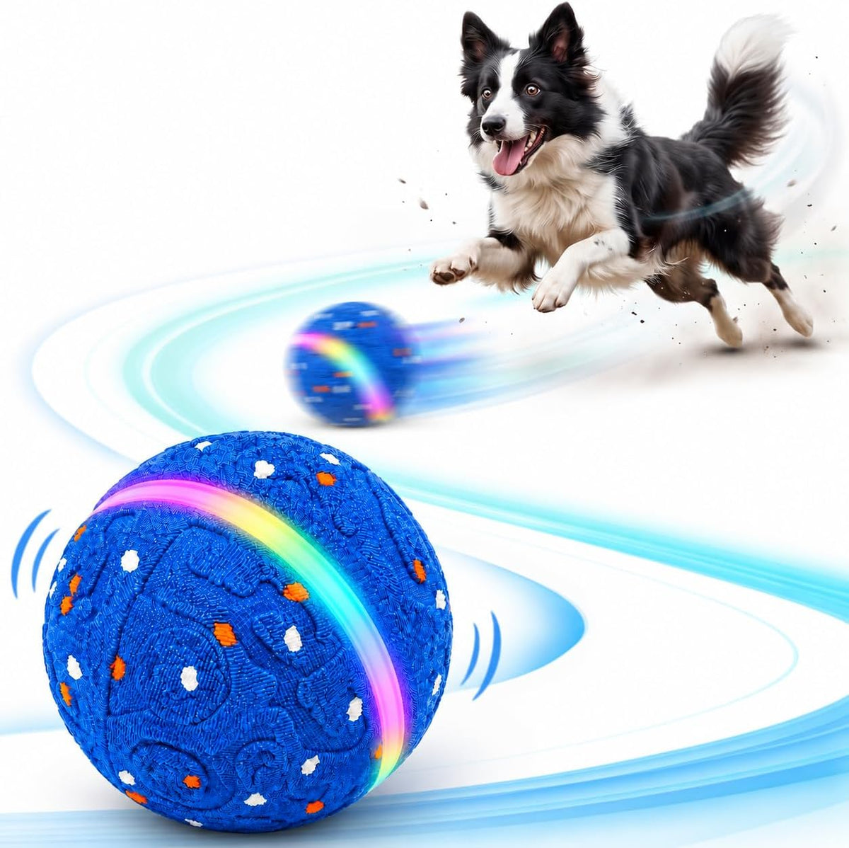 Juguete interactivo para perros [recién actualizado], 3 modos, sonido y