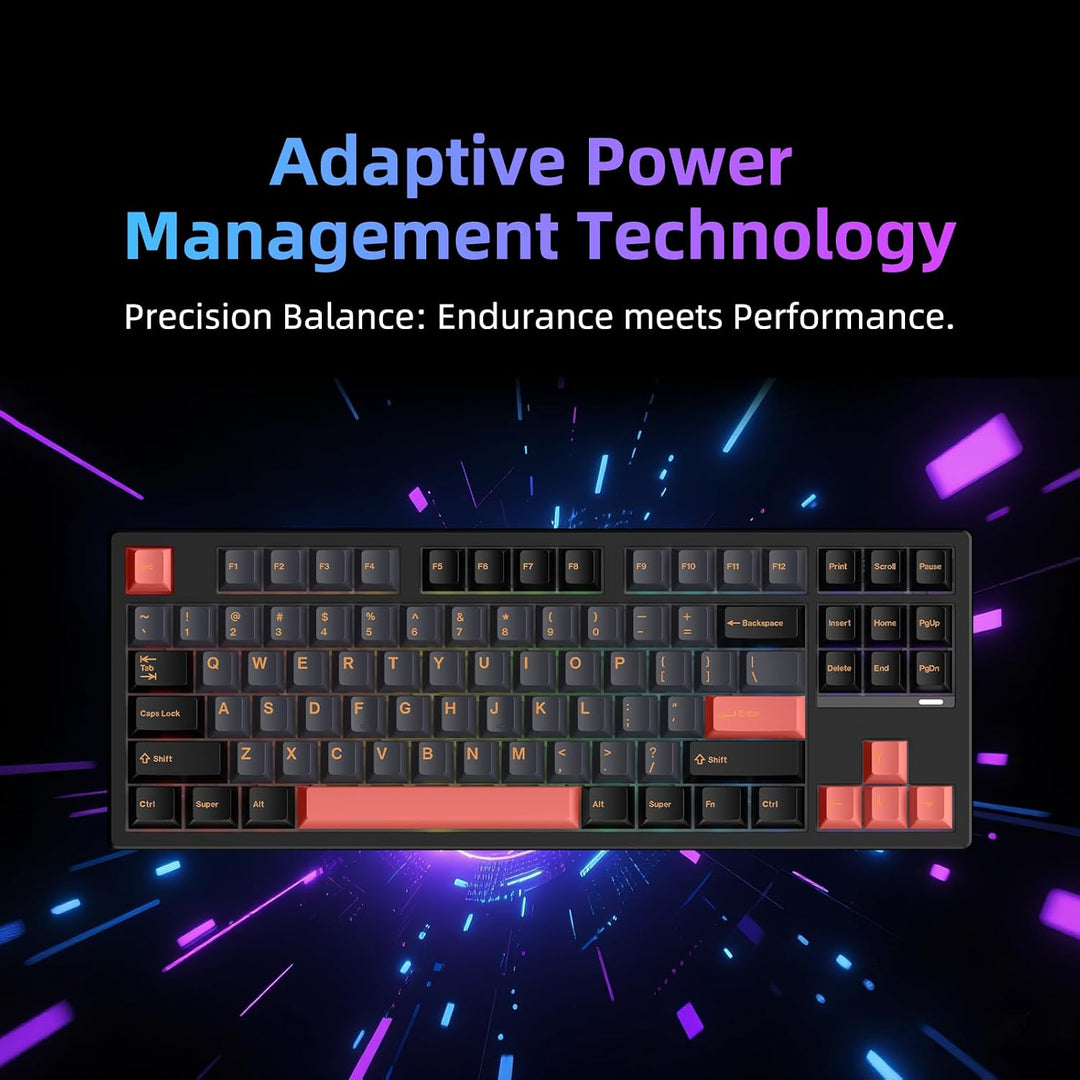 IROK FE87 V2 Teclado mecánico con cable, doble frecuencia de sondeo...