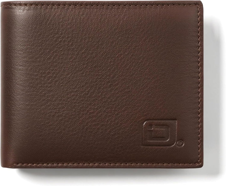 Billetera de cuero para hombre con 10 ranuras RFID de bloqueo, S
