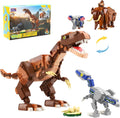 Wise Block - Juego de construcción 2 en 1 T-Rex y elefante para niños, 826