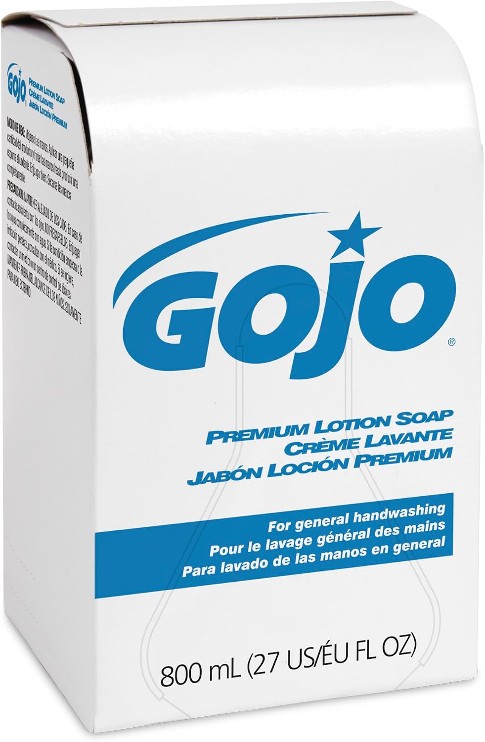 GOJO Jabón de Loción Premium, Fragancia Cascada, 800 mL Jabón de Ma...