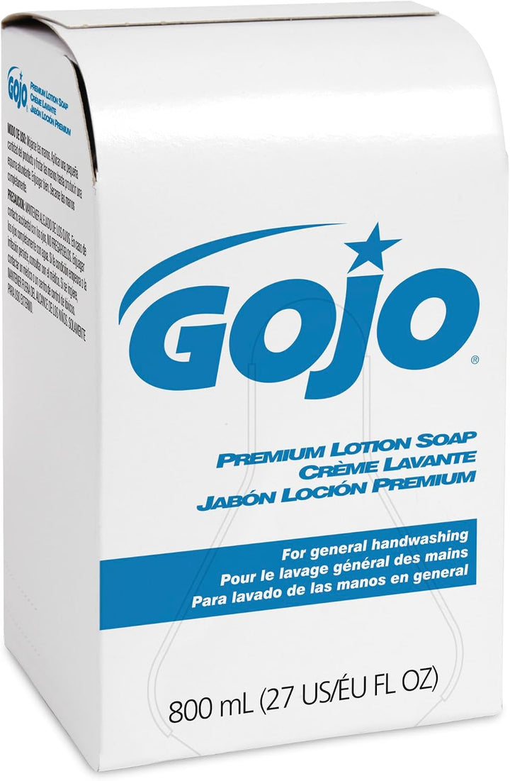 GOJO Jabón de Loción Premium, Fragancia Cascada, 800 mL Jabón de Ma...