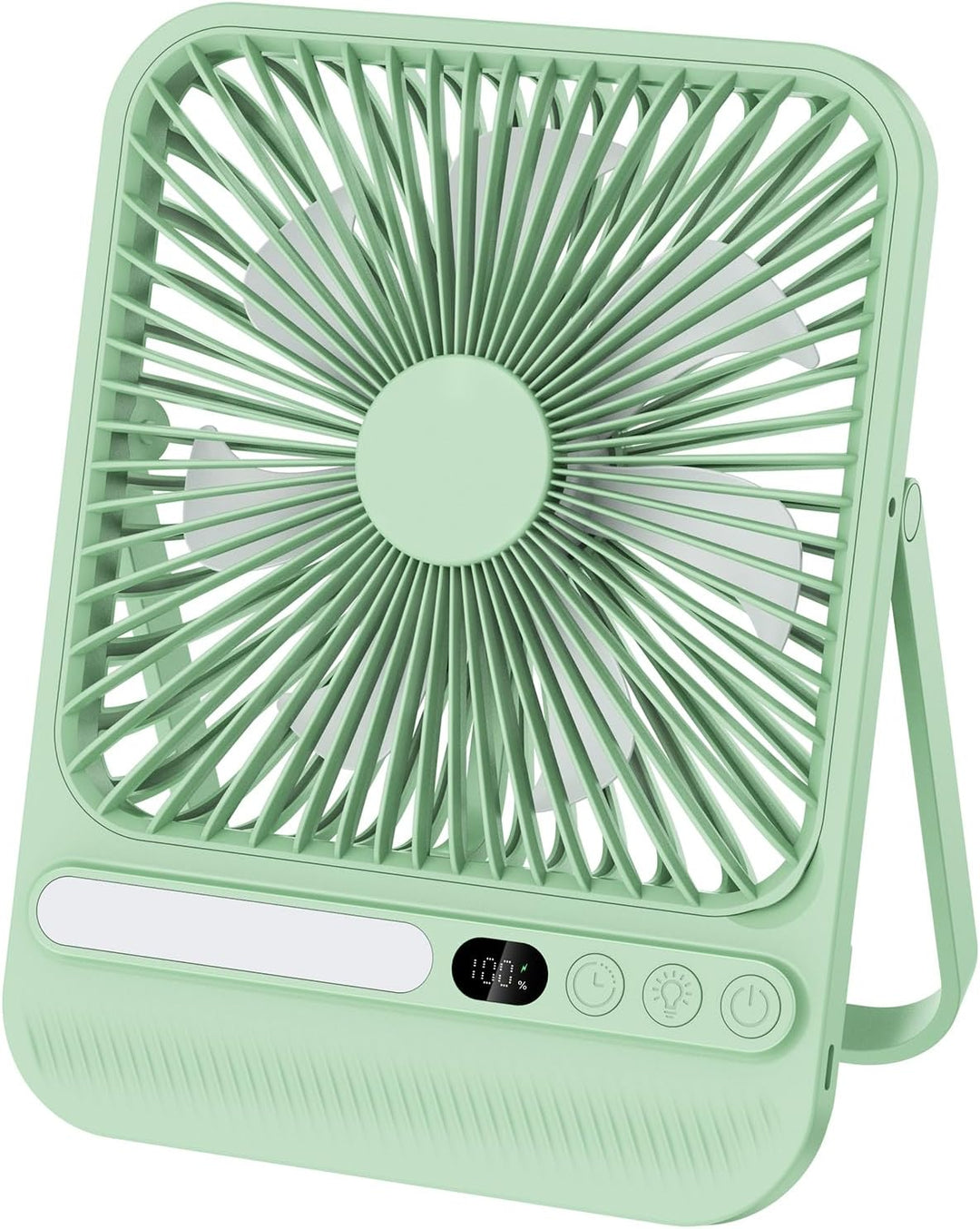 BIVBTP Ventilador de viaje portátil ultrafino de 8000 mAh con tempo...