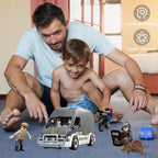 Camión de juguete de coche de policía para niños de 3 a 8 años, autos de juguete grandes con luces y sonidos, vehículos de emergencia para niños pequeños, juego de rol de aplicación de la ley, juguetes para niños de 3, 4, 5, 6, 7, 8, 9, 10, 11, 12