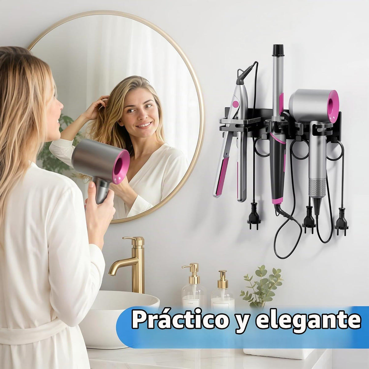 Organizador de herramientas para cabello caliente, soporte de