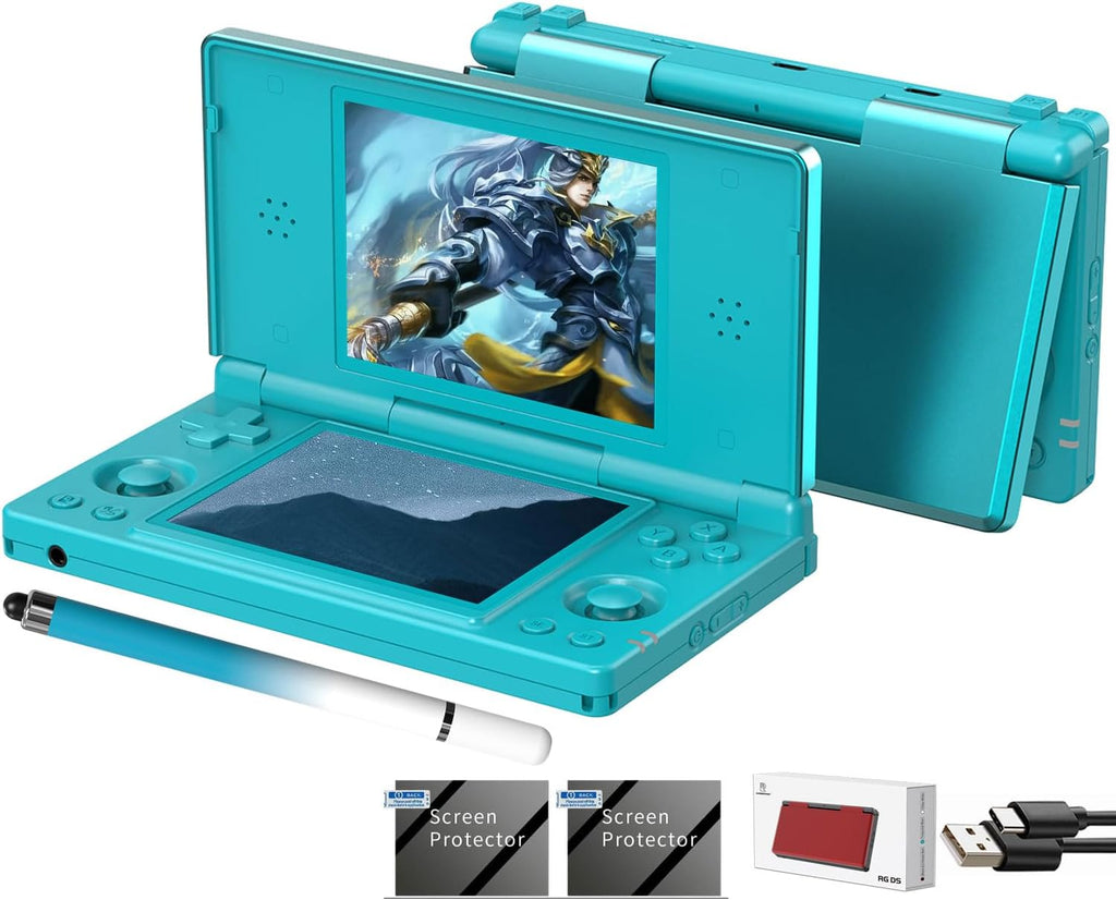 Consola de juego portátil plegable RG DS RK3568 Anbernic Sistema Android 14 Joystick para dos jugadores Superior e Inferior Pantalla dual de 4 pulgadas OCA Pantalla táctil completa 4000mAh 3 + 32GB