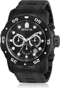 Invicta Pro Diver - Reloj cronógrafo de cuarzo con correa de acero inoxidable, color plateado, modelo 26 0073