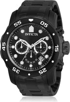 Invicta Pro Diver - Reloj cronógrafo de cuarzo con correa de acero inoxidable, color plateado, modelo 26 0073