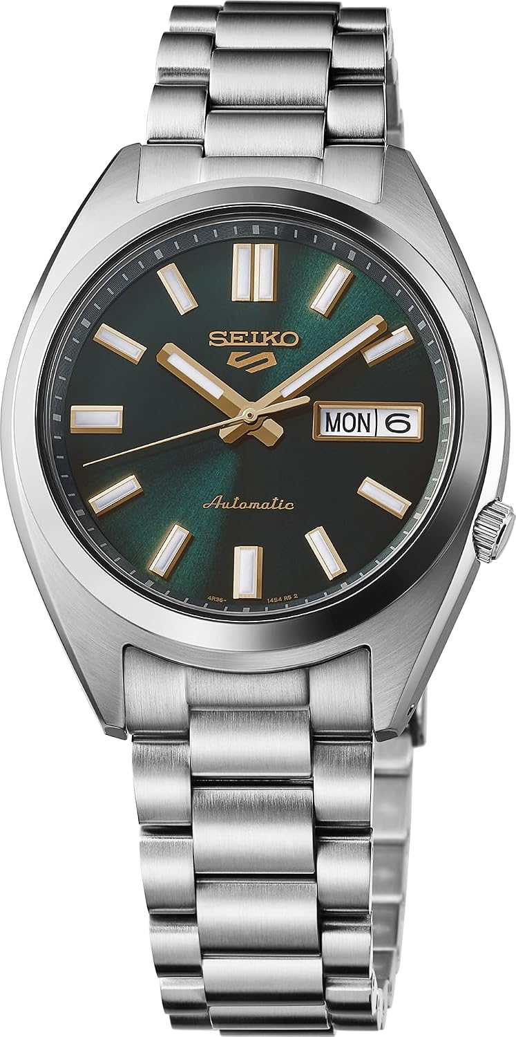 SEIKO 5 Sports Reloj Automático para Hombre con Caja de Acero Inoxidable y Manos Luminosas - Relojes de Pulsera Estilosos