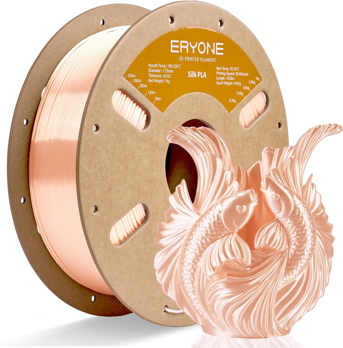 ERYONE Filamento PLA de seda para impresora 3D de 0.069 pulgadas +\...