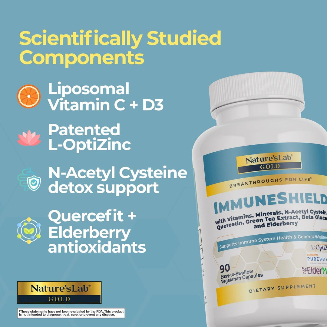 Nature's Lab Gold ImmuneShield - Apoya la salud del sistema inm...