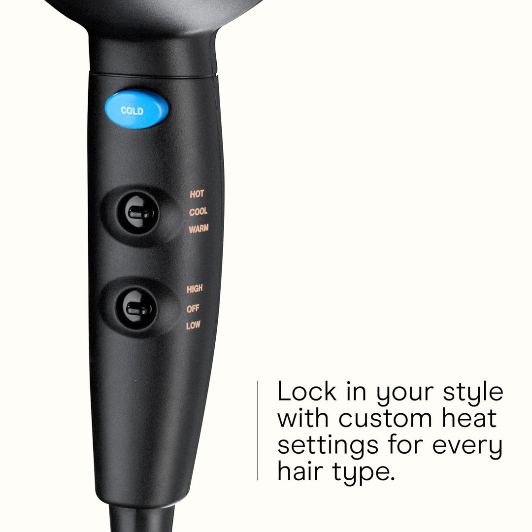 Secadora de pelo compacta Infinitipro de Conair Mighty Mini ligera,...