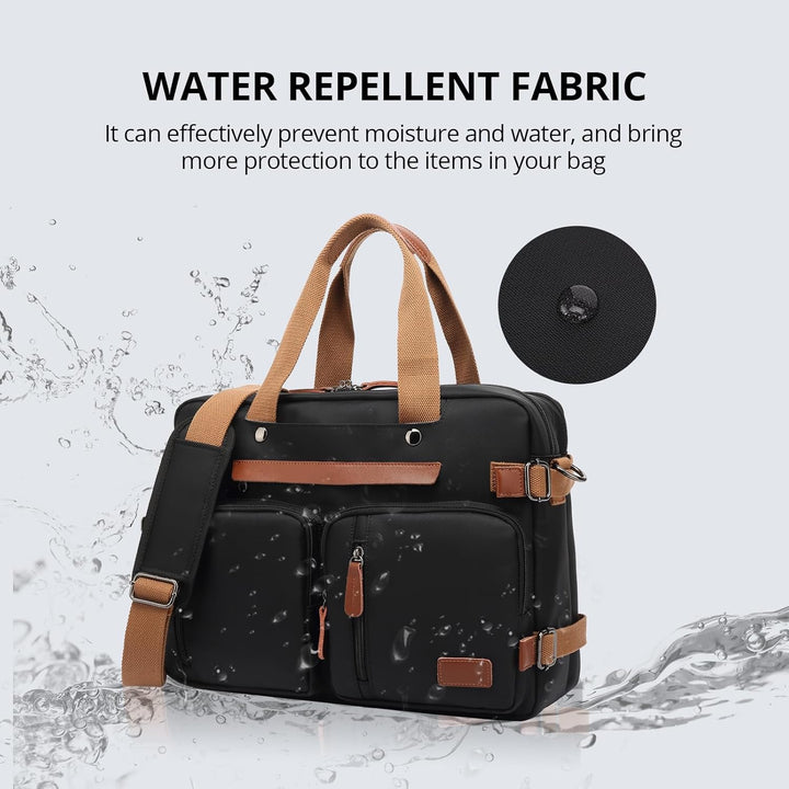 MOLNIA Bolsa de computadora portátil 3 en 1 para hombre, bolsas de...
