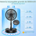 LIPETY Ventilador oscilante plegable portátil \u2013 Ventilador peq...