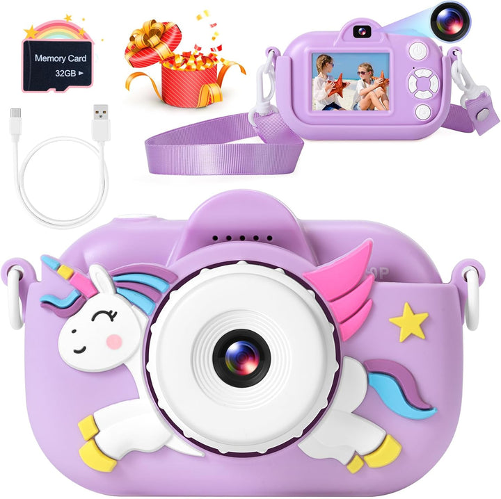 Cámara para niños, juguetes para niños pequeños para niñas y niños,...