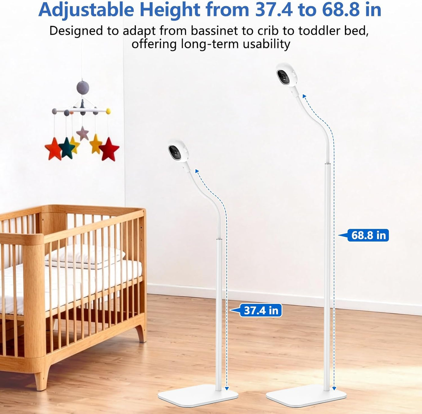Soporte de piso para monitor de bebé Nanit, soporte de cámara para...