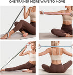 Lexipro Banda de resistencia ajustable para figura 8, 10-25 libras, 4 niveles de resistencia intercambiables con asas ergonómicas, banda de ejercicio de silicona de intercambio rápido para mujeres y