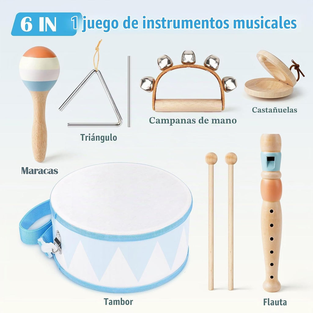 Vanplay - Juego de batería para niños pequeños de 2 a 3 años, regalos para niños y niñas