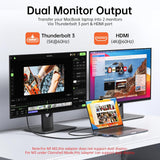 Adaptador USB C Hub HDMI para MacBook Pro\/Air M1 M2 M3 2024 2023 1...