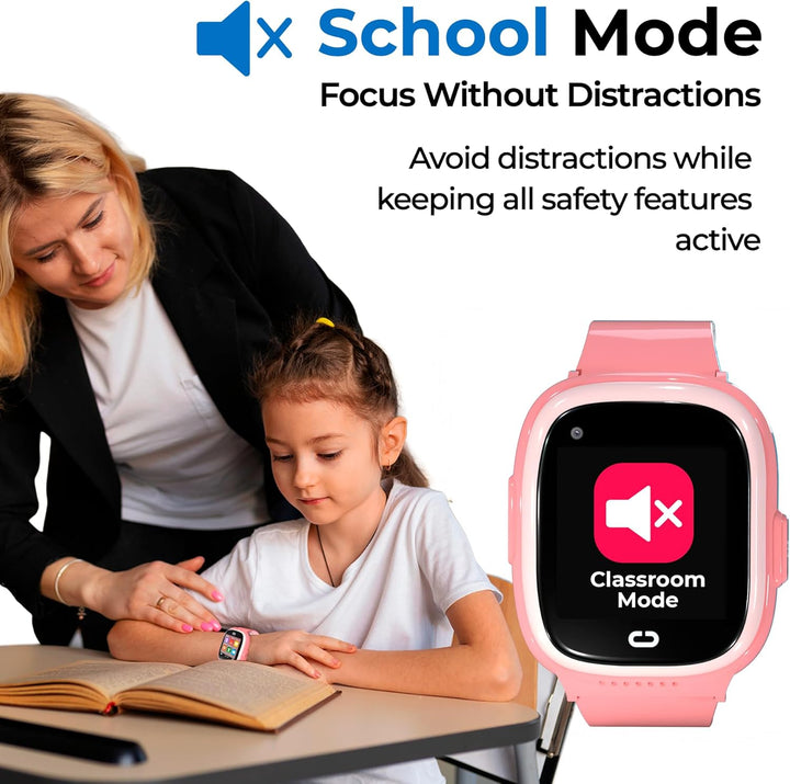 Reloj para niños con localizador GPS, llamadas bidireccionales, seg...