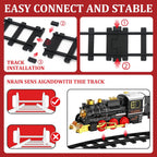 Juego de trenes de tren para niños con humo luces y