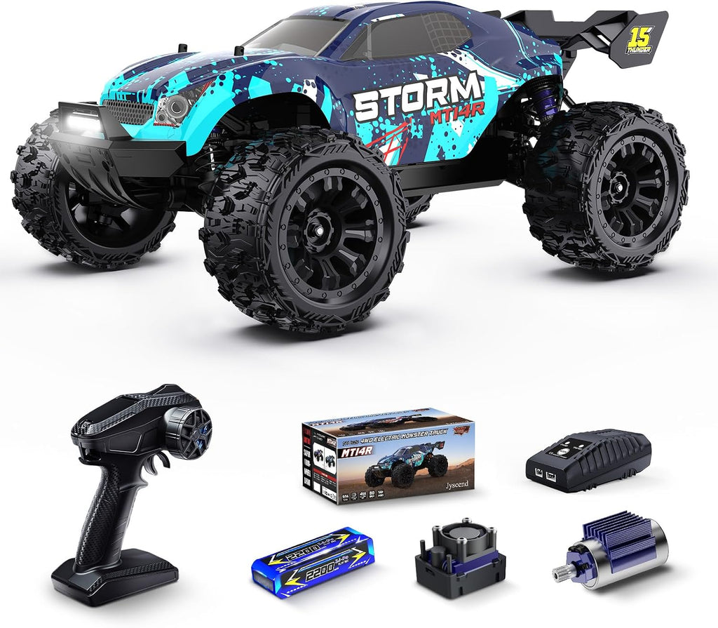 1/14 Escala Rápida Sin Escobillas RC Coches, Camión Monster 4WD