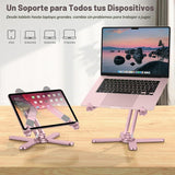 OMOTON Soporte elevador giratorio de 360° para laptop, soporte ergo...