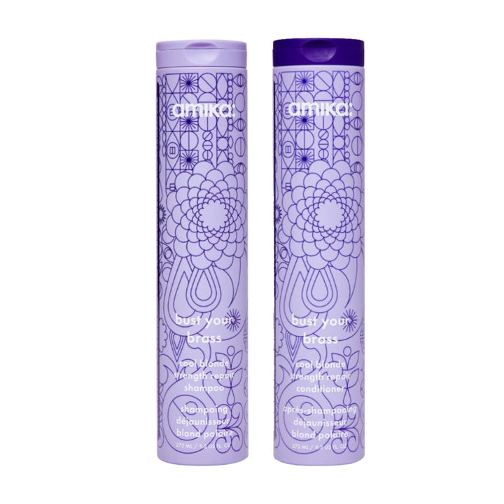amika bust your brass cool blonde strength repair shampoo