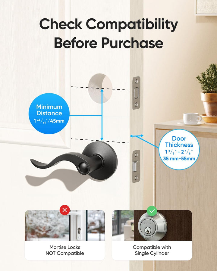 eufy Security Smart Lock C220, cerradura inteligente de puerta sin...