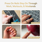 Glamnetic x GLAMZILLA - NOT YOUR CINDER-ELLA | Uñas postizas cortas...