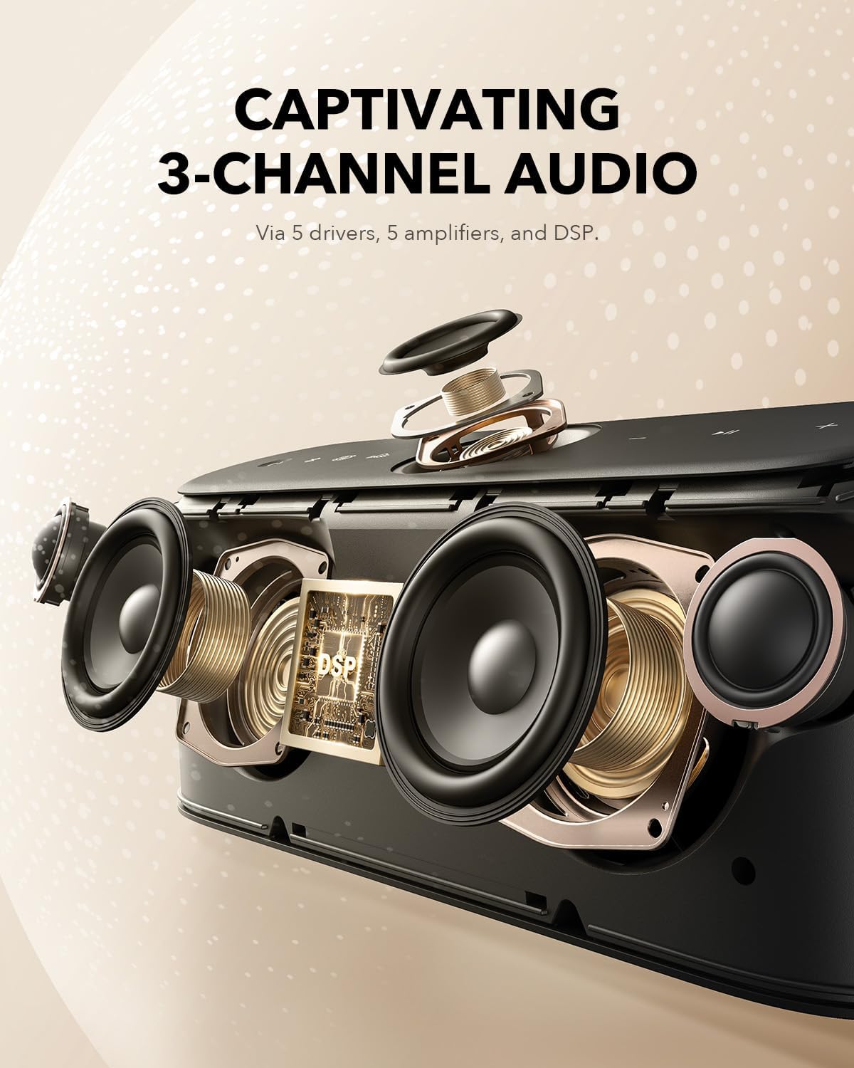 Soundcore Motion X600 de Anker Altavoz Bluetooth portátil, Audio es...