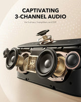 Parlante Bluetooth portátil Soundcore Motion X600 con audio espacia...