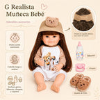 DOLLHOOD Muñecas Reborn Baby – Muñeca realista de silicona de vinilo realista de 18 pulgadas con brazos y piernas movibles completa con accesorios, gran regalo para niños (Noah James)