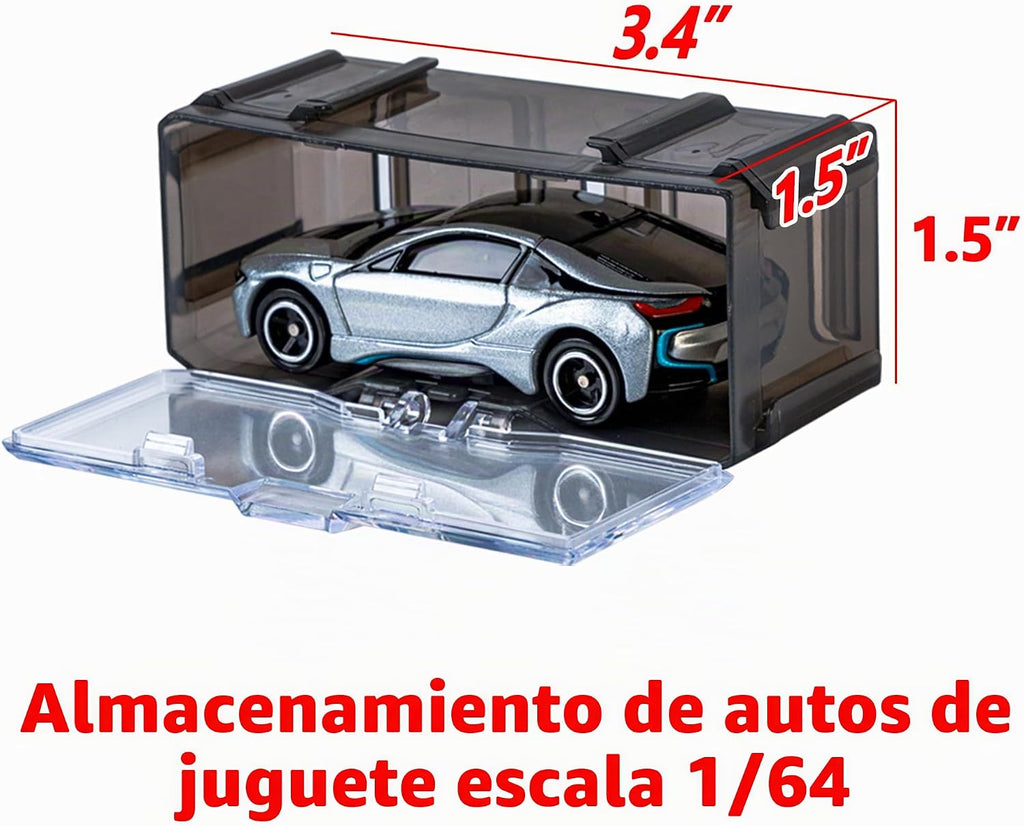 Estuche organizador de almacenamiento de juguetes para autos Hot Wheels, para autos Matchbox, para autos Mini, Estuche de exhibición de juguetes Hot Wheels a escala 1/64, contiene 10/40 autos