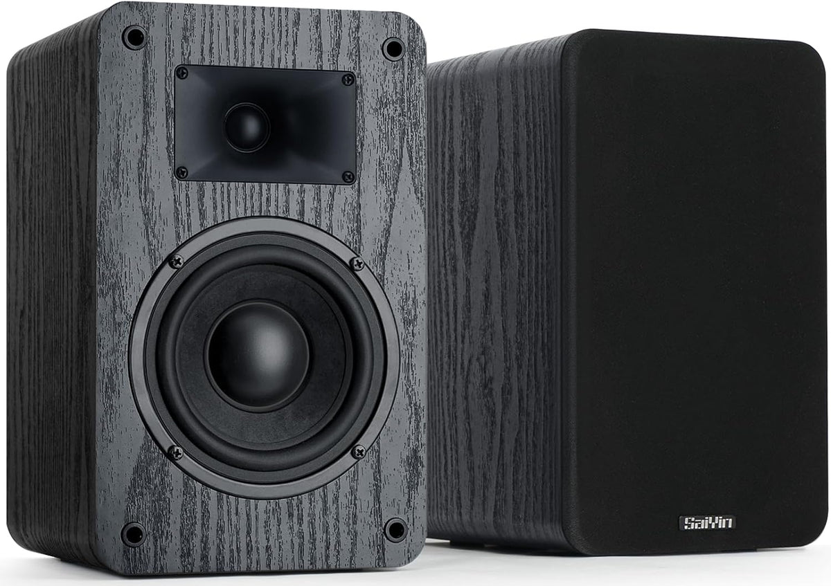 Saiyin - Altavoz pasivo Woofer de 5 pulgadas, 40 W x 2, tweeter de cúpula de seda de 0.787 in, 4 ohmios