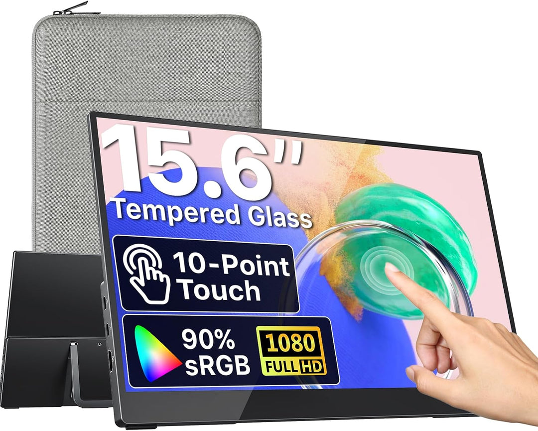 VisionOwl Monitor portátil para laptop, IPS USB-C HDMI segundo moni...