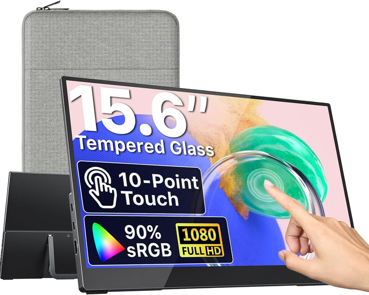 VisionOwl Monitor portátil para laptop, IPS USB-C HDMI segundo moni...