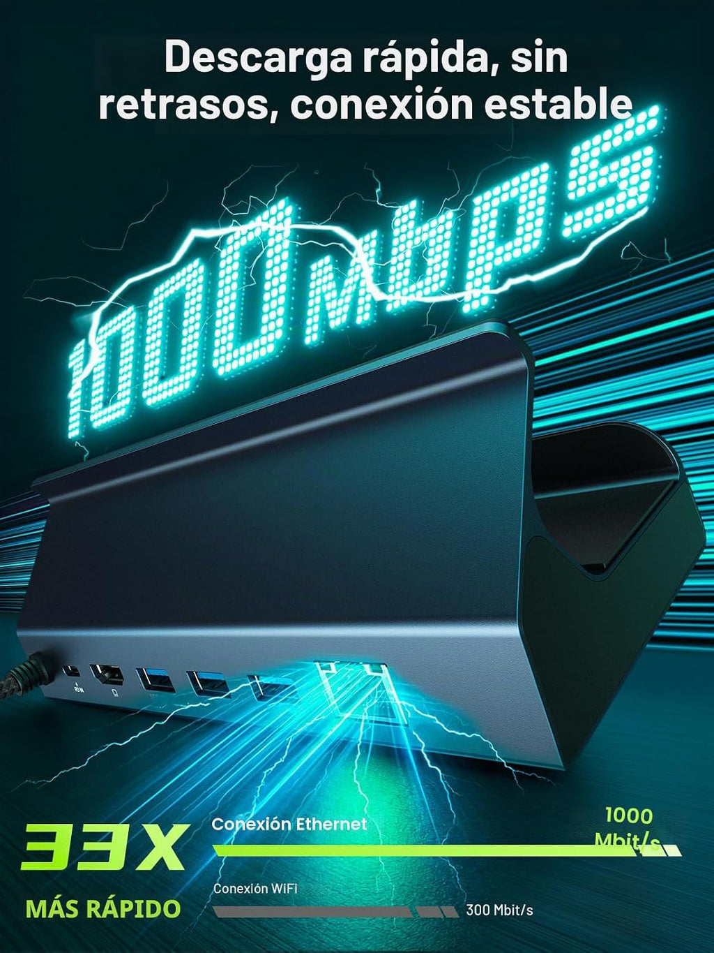 iVANKY ROG Xbox Ally X (2025)/ROG Ally Dock, estación de acoplamiento 8 en
