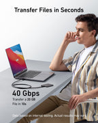 Anker USB C Cable, 40 Gbps USB 4 Data Cable,compatible con Thunderbolt 4/3