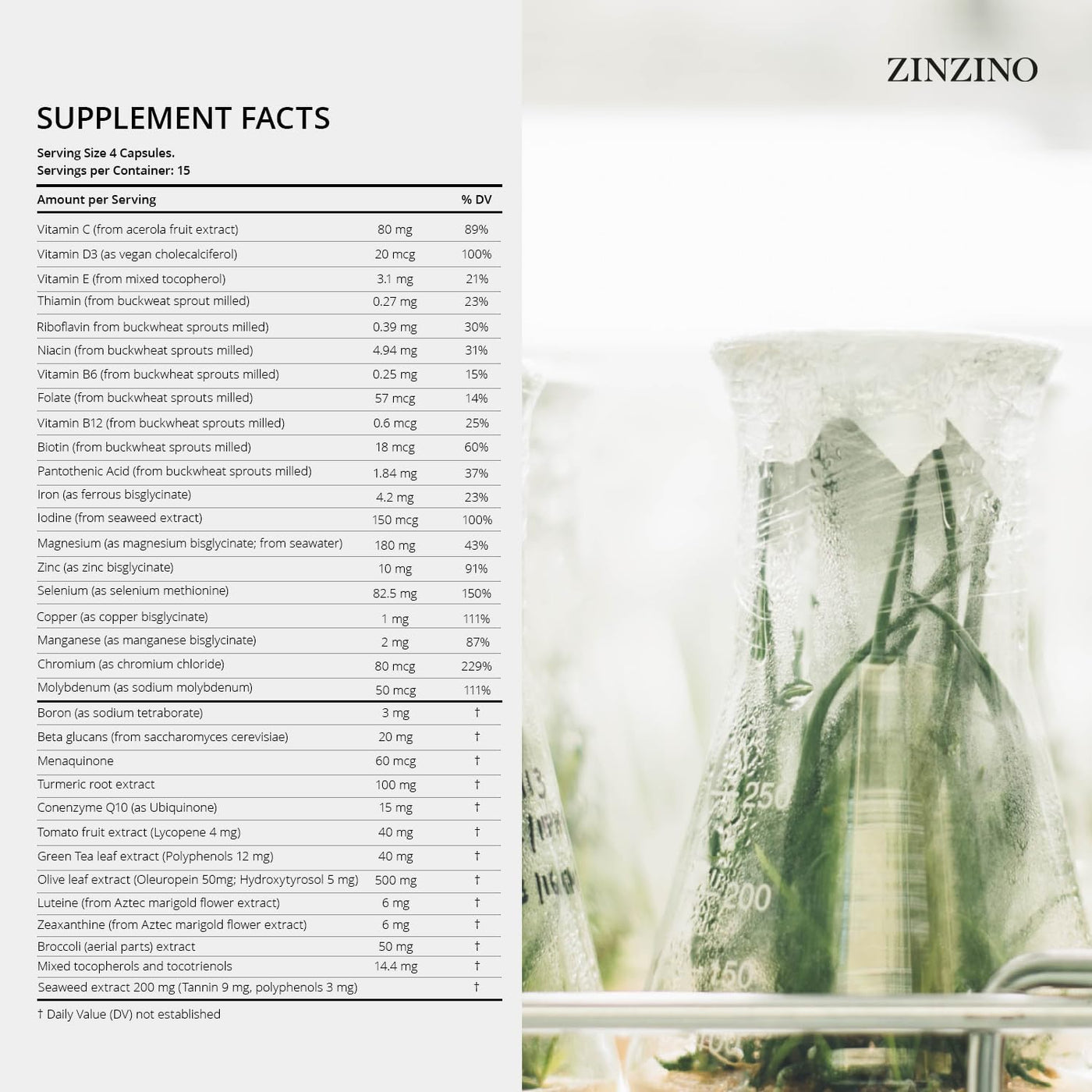 Zinzino Xtend + - Suplemento inmune múltiple - Vitaminas esenciales...