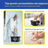 American Wellness Authority AWA Cesta de baño extra grande para pie...