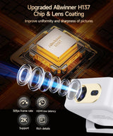 Magcubic HY300GT - Miniproyector con WiFi y Bluetooth, proyector po...