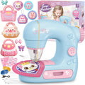 deAO Mini máquina de coser para niños, juego de arte y manualidades, kit de