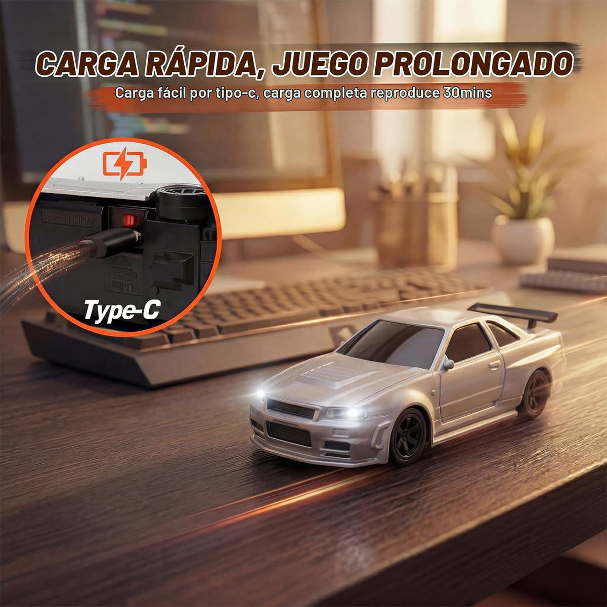 [Actualización 2026] Coche RC Drift Mini 1/43 con giroscopio, 4WD RTR