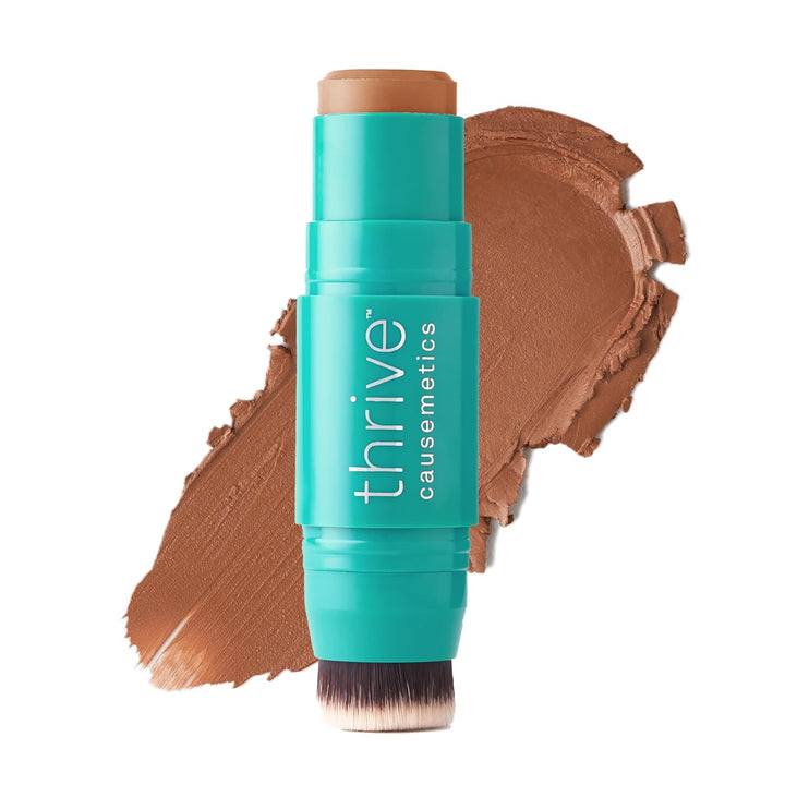 Thrive Causemetics Barra de color triple amenaza: bronceador crema...