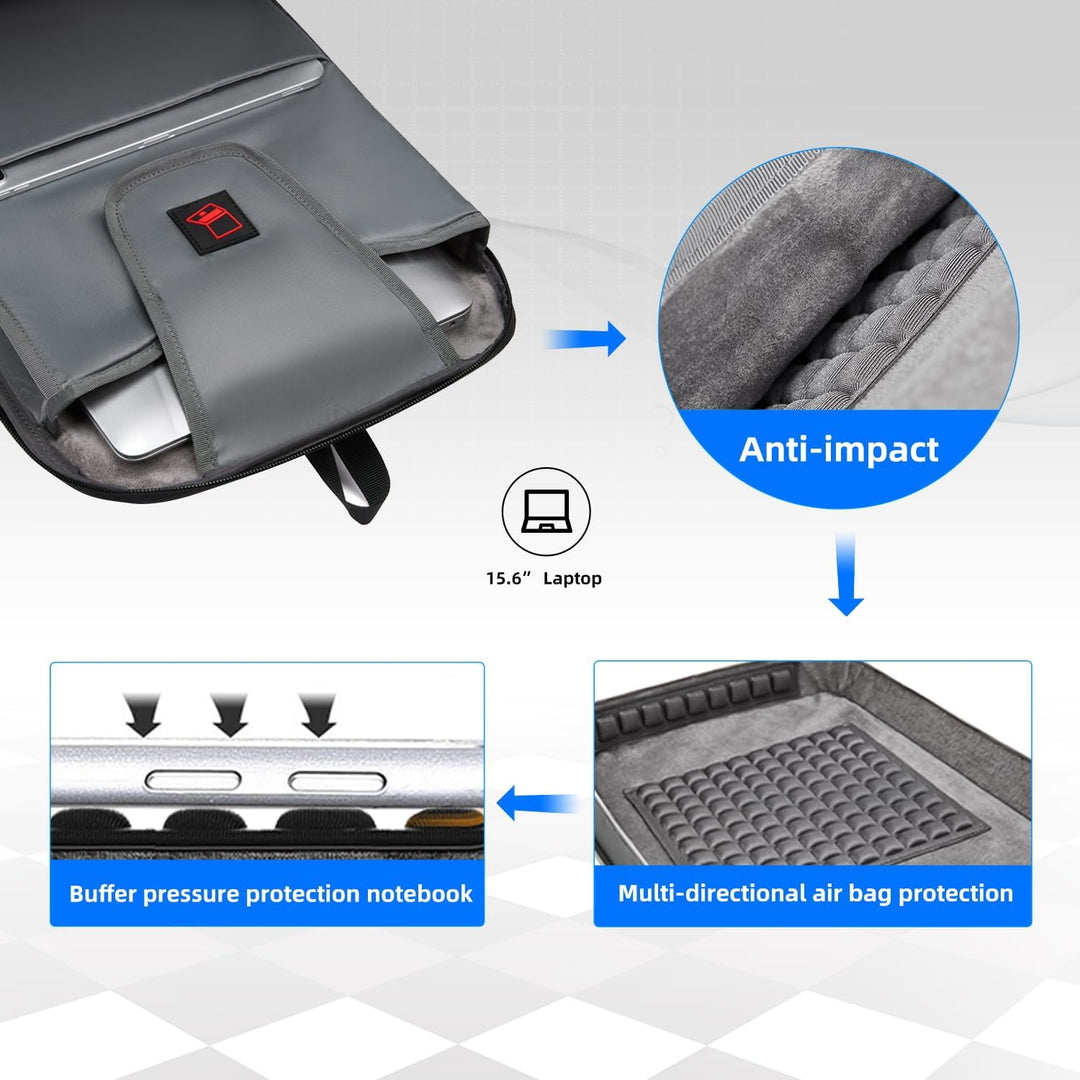 GYakeog Mochila delgada para computadora portátil de negocios para...