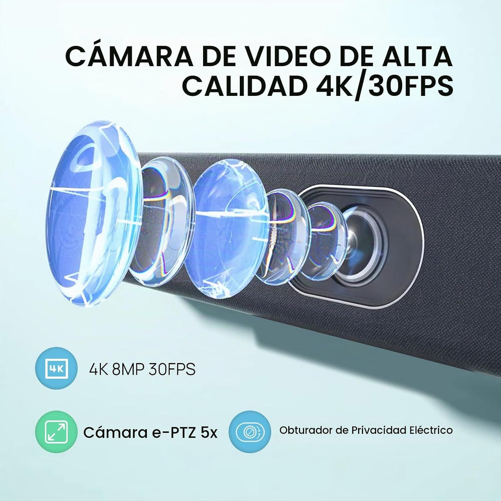 Yealink Cámara de videoconferencia de UVC40 E2 4K 30FPS USB, equipos Zoom