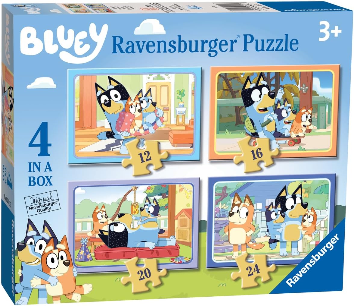 Rompecabezas Bluey 12, 16, 20 y 24 PC