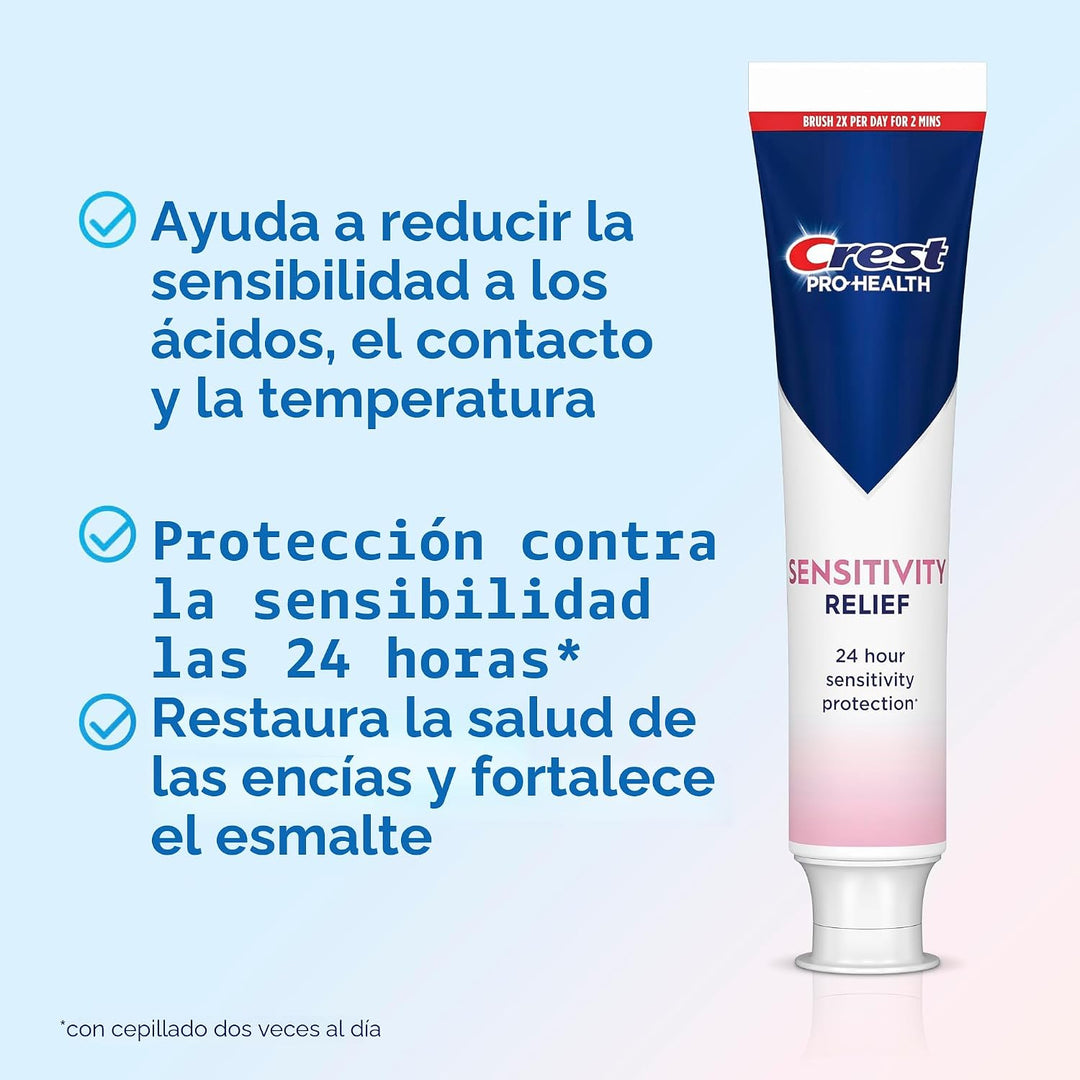 Crest Sensitivity - Pasta de dientes de 4.8 onzas (paquete de 3), a...