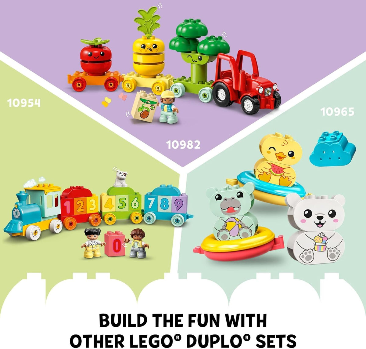 LEGO DUPLO My First Animal Train Building Set and Horse